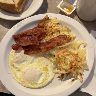 Two Eggs (2) &amp; Meat special. Great price