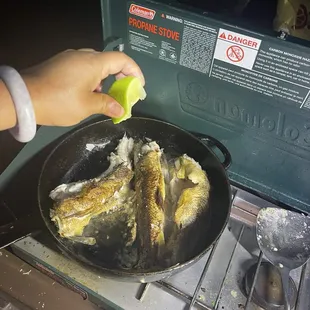 Fried our  fresh catch