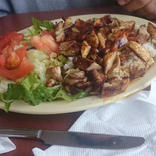 Teriyaki chicken plate.