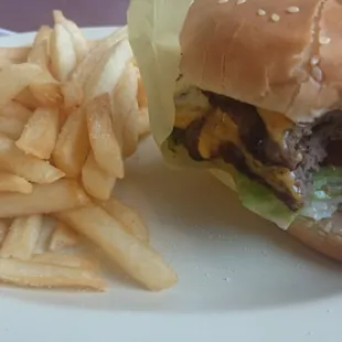 Double cheeseburger combo