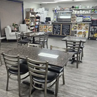 Plenty of seating. A really open space. Very clean and comfortable.