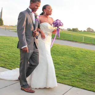 My son walking me down the isle.