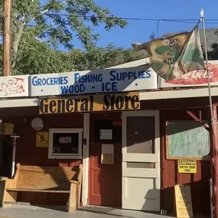 the front of the store