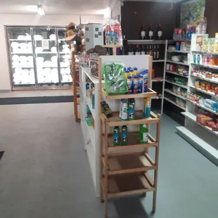 Beer, wine, ice, beverages