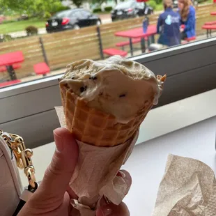 Peanut butter flakes half eaten