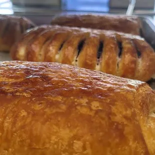 crossiant pastries with cream cheese and flavors fruit inside