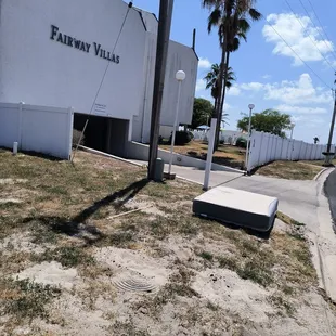 The majestic entrance. To our delight, they added another mattress on top this morning. This has been here since our first day.