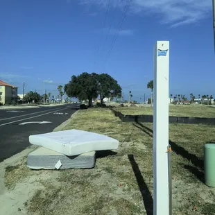 What's better than one mattress at the entrance?  Two!  This was added on day 4 to the first one!
