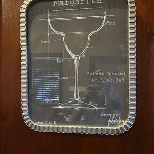 a martini glass