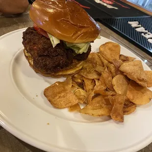 Fried chicken sandwich