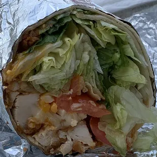 Buffalo chicken wrap