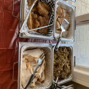 trays of food