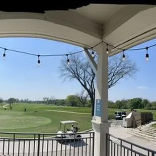 Gorgeous view of the golf  course from the cantina