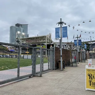 a view of a baseball field