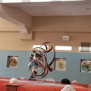 Dine with cool art all around you.