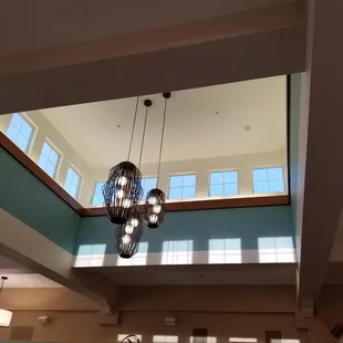 Pretty sky light in the dining room.