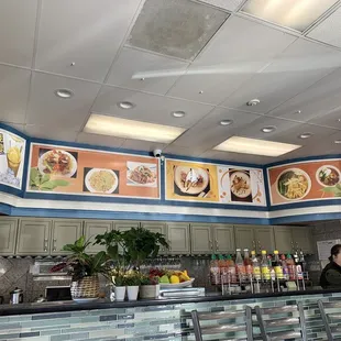 the interior of the restaurant