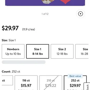 Walmart diapers less by $10