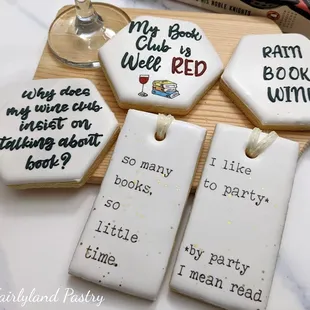 Custom Book Club Cookies