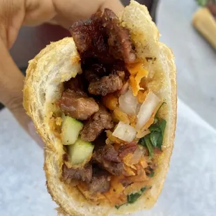 BBQ beef banh mi