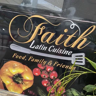 a sign for faith latin cuisine