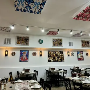 the interior of a mexican restaurant