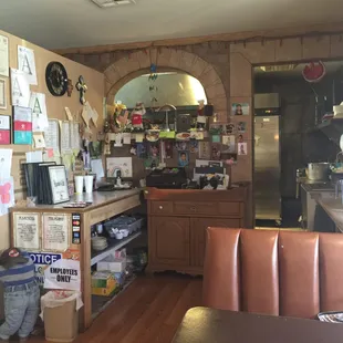 the kitchen and dining area