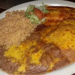 Chile Rellno and Enchilada