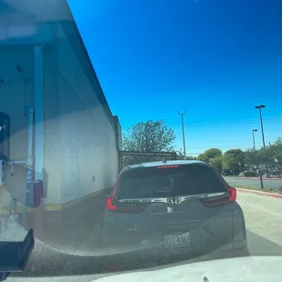 4th car in line, but food is usually worth the wait.