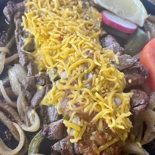 Beef fajitas