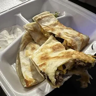 Combo fajita quesadillas