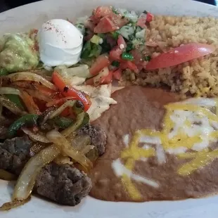 Lunch combo fajitas