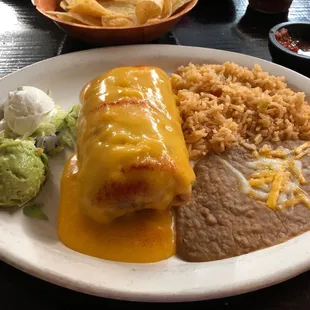 Beef chimichanga