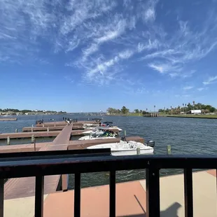 Patio lakefront dining