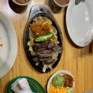 a variety of mexican food