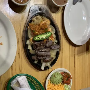 a variety of mexican food