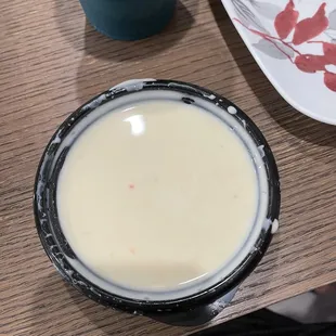 Milky liquid Chili con Queso