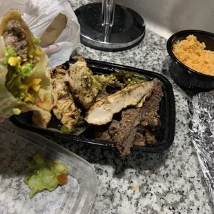 a close up of a plate of food