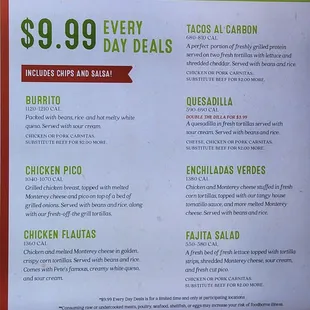 Got one of the everyday deals Tacos  Al Carbon.