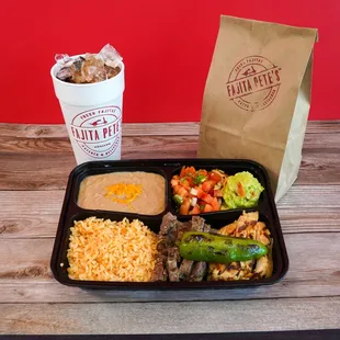 Fresh fajitas ready for lunch or dinner!