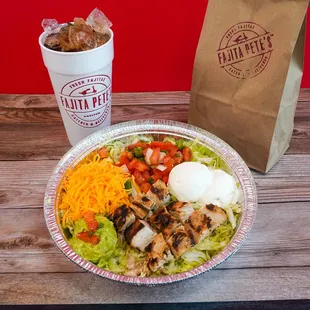 Fajita salad - it's whats for lunch!