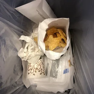 Stale chips! Not sure what else was old food being served to me but this was just not a good experience!