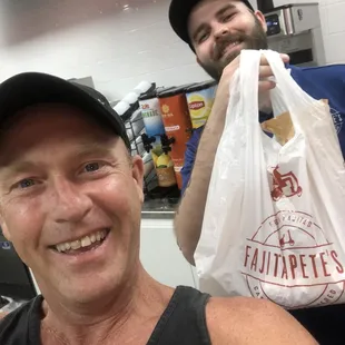 After workout dinner, street tacos, refried beans and Spanish rice