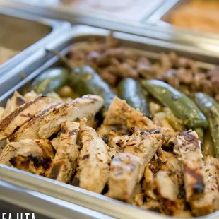 a variety of food items