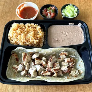 Two Amigos Lunch Special (Bag of Chips Included but Not Shown) - Delish!