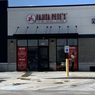 the front of the store