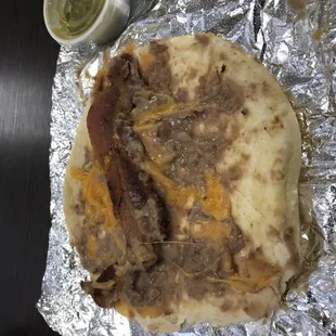 Bean, Cheese, and Bacon