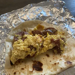 Sausage and egg yum yum