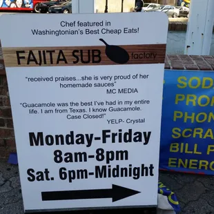 a sign on the sidewalk