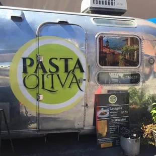 In a vintage airstream